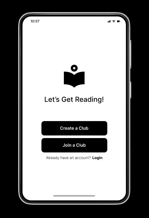 Book Club App Design project image